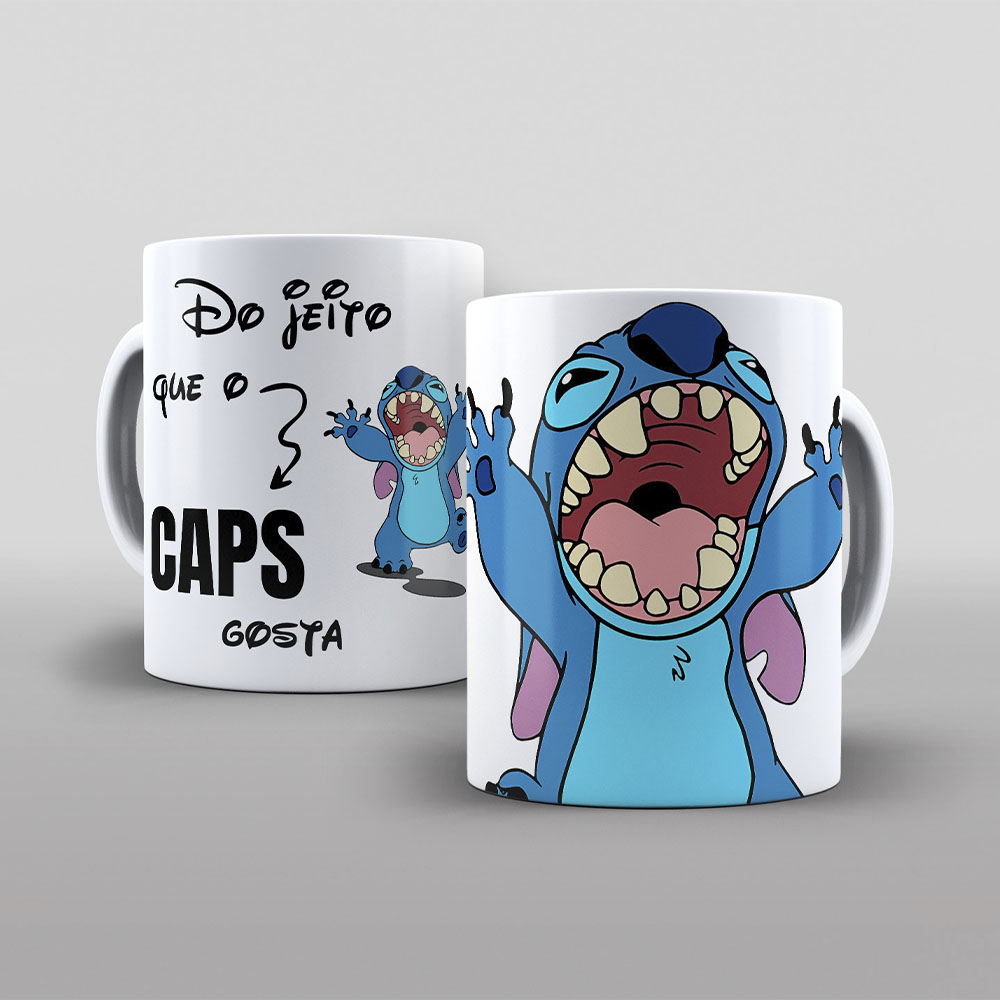 Caneca Stitch do jeito que CAPS gosta